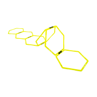 Набор шестиугольных напольных обручей Agility Hoops (JA-216), 6 шт.